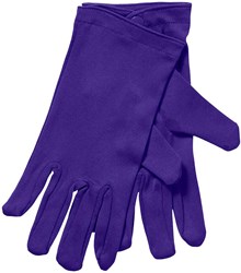 Handschoenen Paars met Drukknoopjes (katoen)