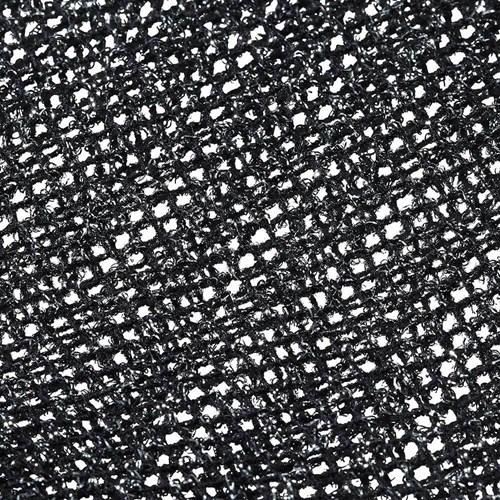 Glitter Netpanty Zwart-Zilver Lurex (detail zilver)