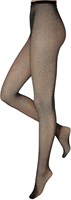 Glitter Netpanty Zwart-Zilver Lurex