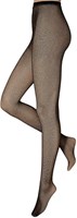 Glitter Netpanty Zwart-Goud Lurex