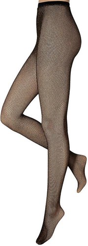 Glitter Netpanty Zwart-Goud Lurex