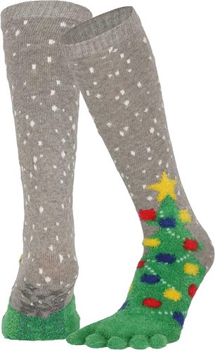 Tenen Kerstsokken Kerstboom