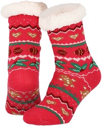 Dames Huissokken Kerst Hartjes