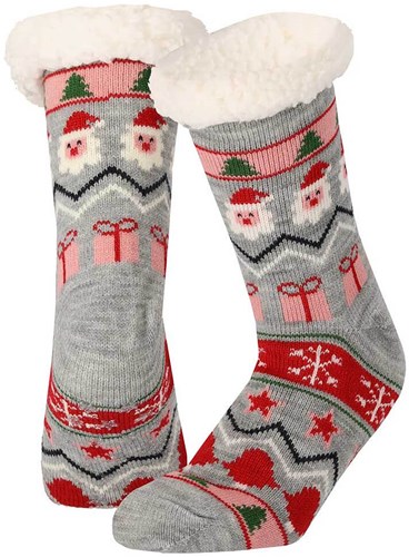 Dames Huissokken Kerst Kerstman