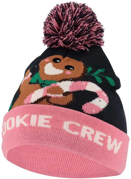  Kerst Beanie Kind Cookie Crew met LED (zijkant)