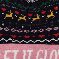  Kerst Beanie Kind Let it Glow met LED (detail)
