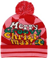Kerst Beanie Groovy Christmas met LED