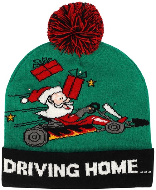Kerst Beanie Driving Home met LED