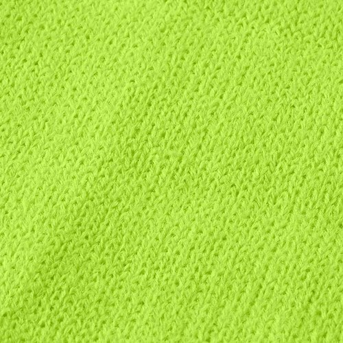 Sjaal Gebreid Neon Geel (detail)