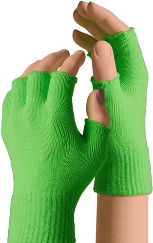 Vingerloze Handschoenen Neon Groen Kind