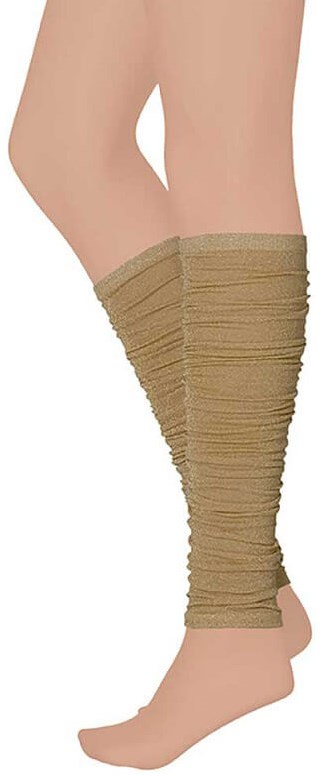 Beenwarmers Lurex Goud