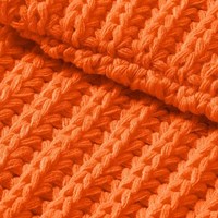 Gebreide Sjaal Rond Neon Oranje (materiaal)