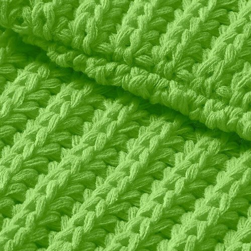 Gebreide Sjaal Rond Neon Groen (materiaal)