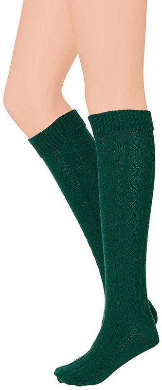 Tiroler Kniekousen Groen (50% wol) 
