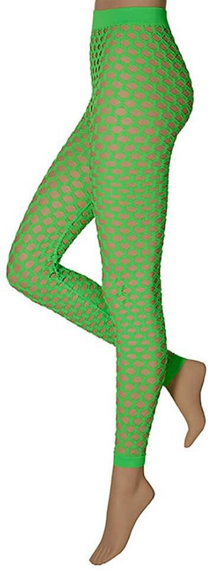 Legging met Gaten Neon Groen Luxe (Naadloos)