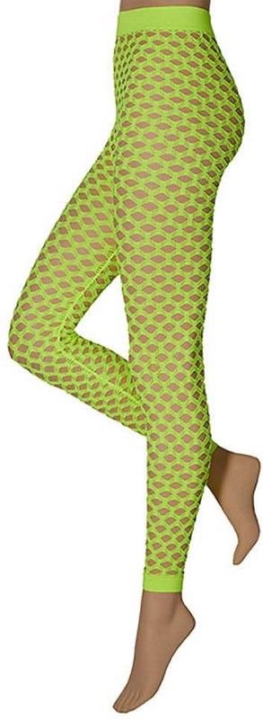 Legging met Gaten Neon Geel Luxe (Naadloos)