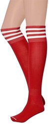 Cheerleader Sokken Rood/Wit