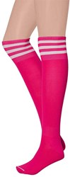 Cheerleader Sokken Pink/Wit