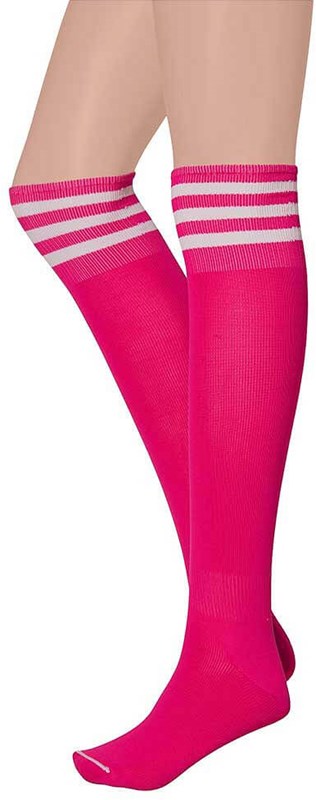 Cheerleader Sokken Pink/Wit