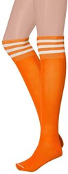 Cheerleader Sokken Oranje/Wit