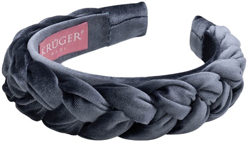 Trachten Haarband Fluweel Gevlochten Blauw