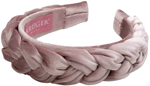 Trachten Haarband Fluweel Gevlochten Roze