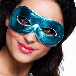 Domino Metallic Blauw