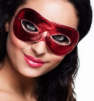Domino Metallic Rood