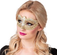 Venetiaans Oogmasker Felina Goud (voorbeeld)