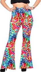 Dames Hippie Broek Peace Tie-Dye