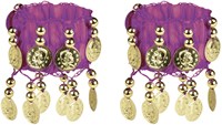 Buikdansset Zigeunerin Paars (4 delig) (armbanden)