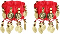 Buikdansset Zigeunerin Rood (4 delig) (armbanden)