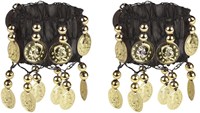 Buikdansset Zigeunerin Zwart (4 delig) (armbanden)