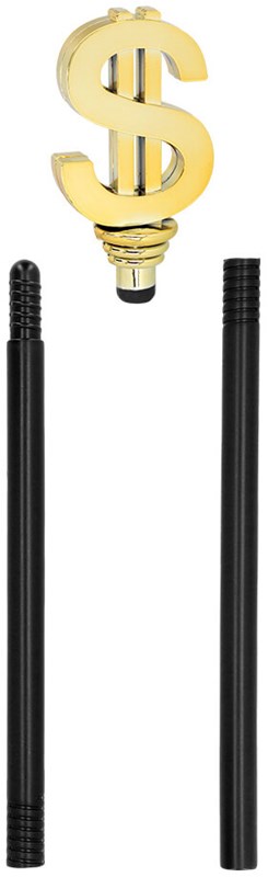 Pimpstok Dollar 3-delig - 76cm (voorbeeld)