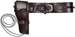 Holster en Riem Donkerbruin 110cm