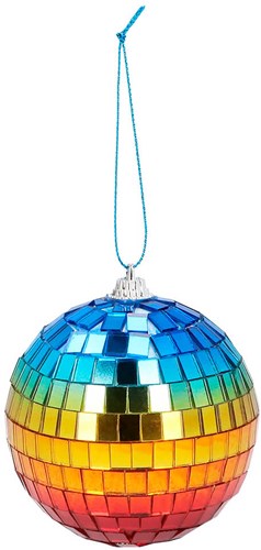 Discoballen Regenboog Ø 8cm - 6st