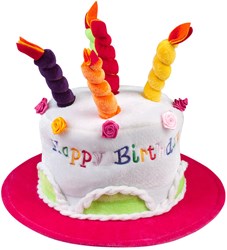 Taarthoed Happy Birthday Roze