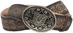 Trachten Riem Gewei Luxe (echt leer)