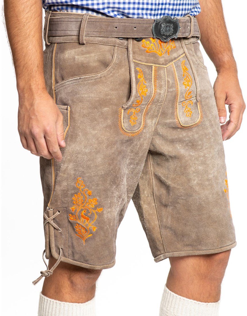 Tiroolse lederhose dames lederlook zwart