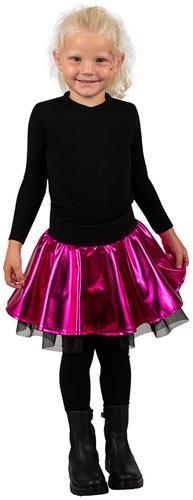 Cirkelrok Metallic Pink Meisje