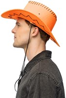 Cowboyhoed Savanne Neon Oranje (zijkant)