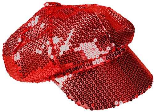 Disco Pet Pailletten Rood