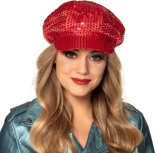 Disco Pet Pailletten Rood (voorbeeld)