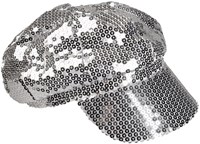 Disco Pet Pailletten Zilver