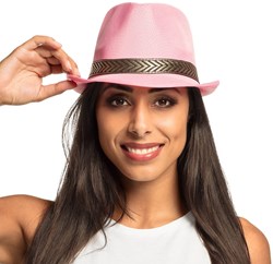 Hoed Funk Roze