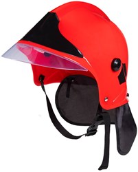 Brandweerhelm Rood Luxe (Hoofdcommandant)