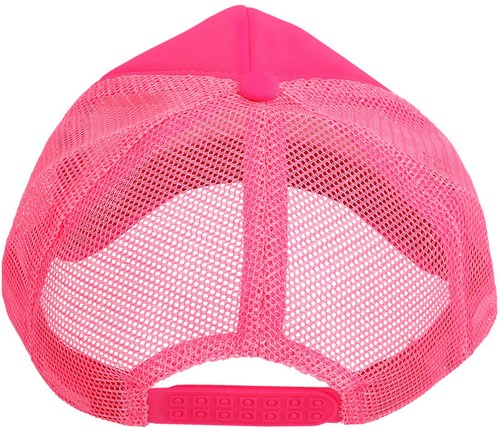 Trucker Pet Neon Roze (achterkant)