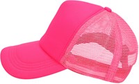 Trucker Pet Neon Roze (zijkant)