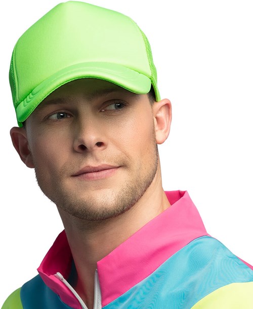 Trucker Pet Neon Groen (man)
