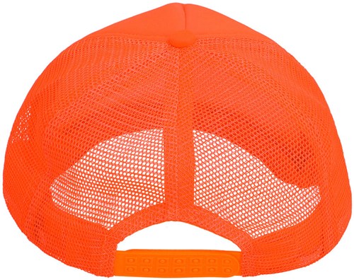 Trucker Pet Neon Oranje (achterkant)